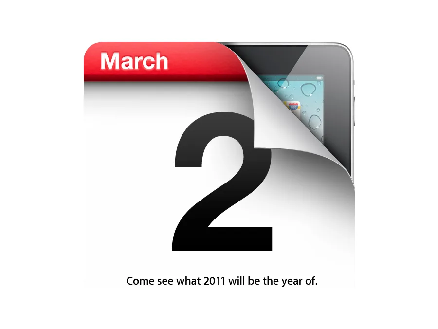 Apple Event invitation: Come see what 2011 will be the year of.