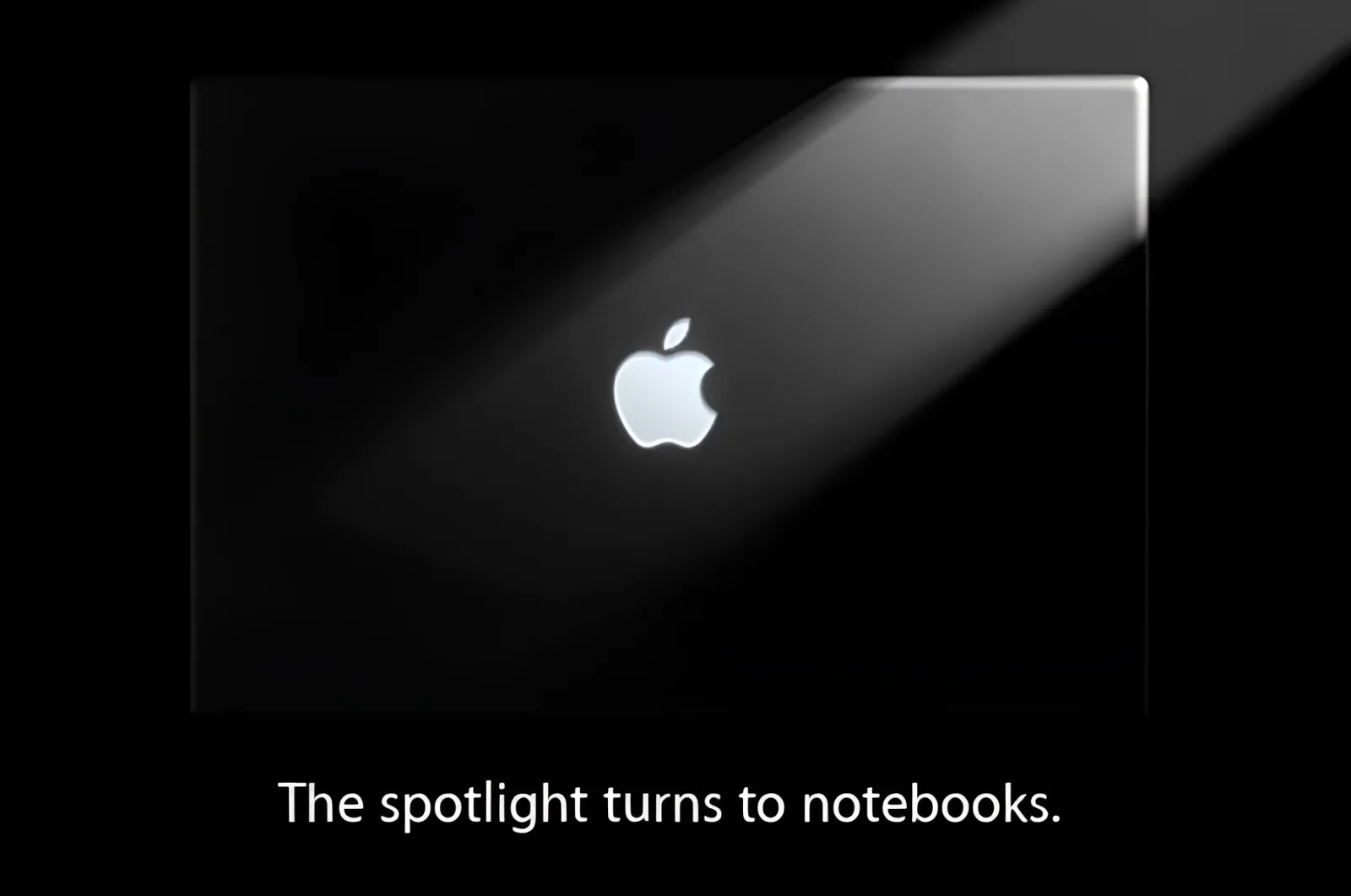 Apple Event invitation: The spotlight turns to notebooks.